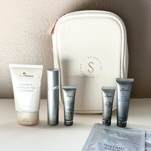 SKINMEDICA 8-Pc Travel Skincare Set w/ Cosmetic Bag